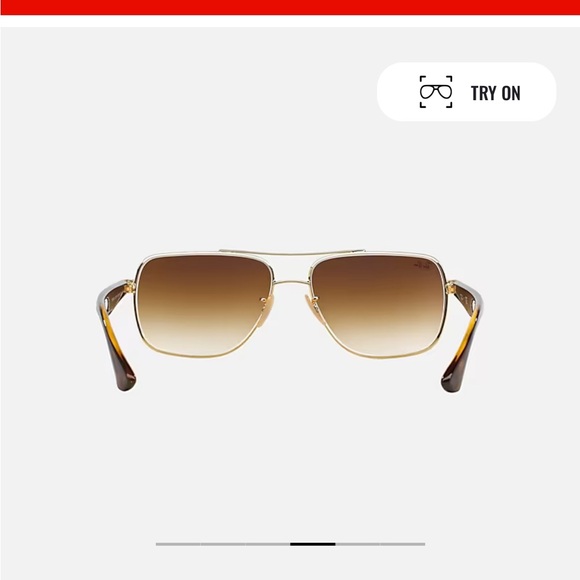 Ray Ban - gold / tortoise / light brown sunglasses - Picture 3 of 12
